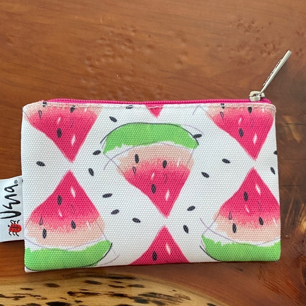 Vera Neumann Clinique Watermelon /bug Print Coin Pouch